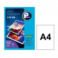 프린텍 손코팅 A4 코팅지 필름 G2140-100 단면 100매
