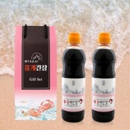 핑크소금품은 홍게간장 맛간장 500ml × 2개